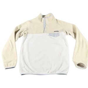 Patagonia Synchilla Snap-T Fleece Pullover Cream White Mens Medium 25450